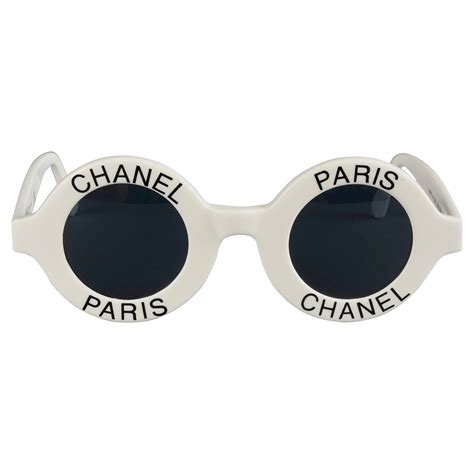 white circle chanel sunglasses